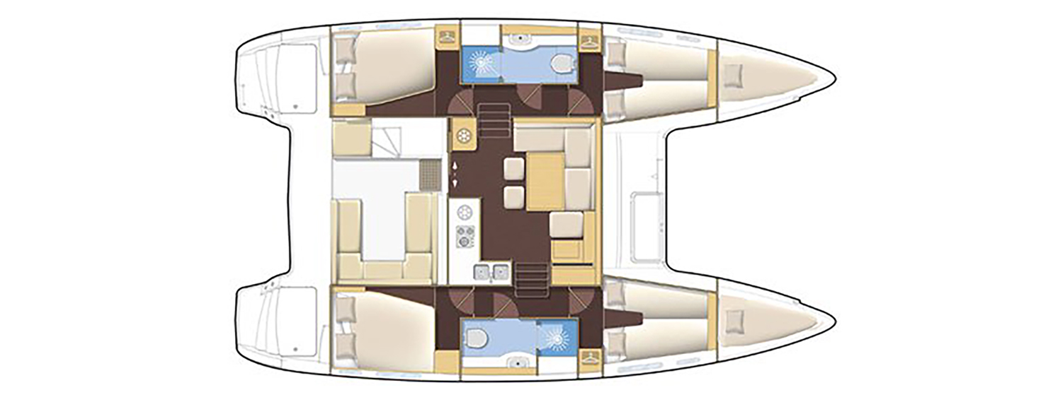 Laggon 400 S2 - layout